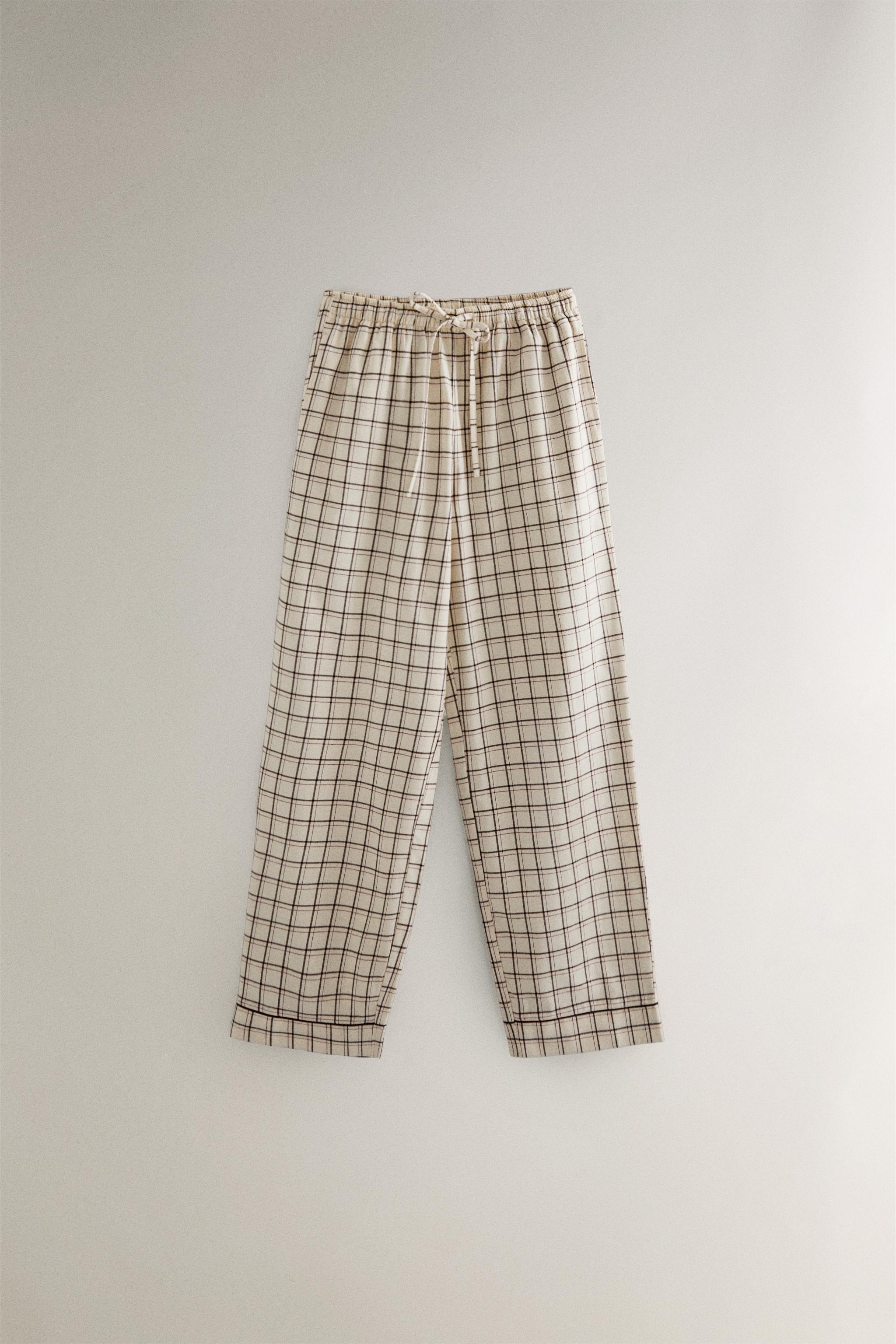 CHRISTMAS CHECK COTTON PAJAMA SET